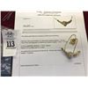 Image 1 : 10K YG Diamond Necklace w/54 Round Brilliant Cut