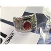 Image 2 : 14K WG 1.62 CT Orange Sapphire & .63 CT Diamond Ring