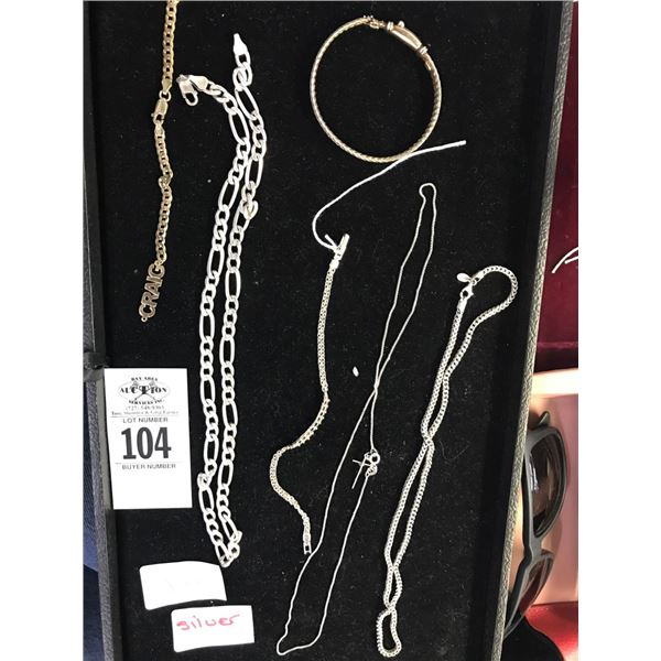 6-Silver Necklace/Bracelet - 6 X $