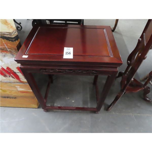 Small Cherry Carved Side Table