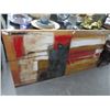 Image 1 : Unframed Oil On Canvas Abstracts - 34" x 34" - 2