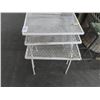 Image 1 : Iron/Mesh Nesting Patio Table Set of 3