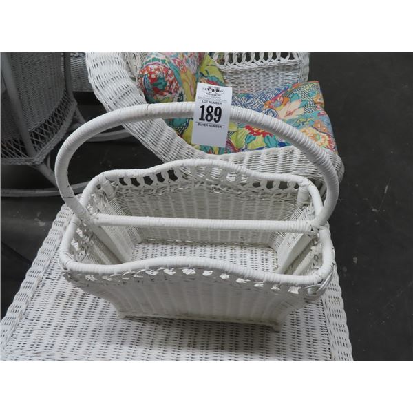 Wicker Magazine Rack/Basket