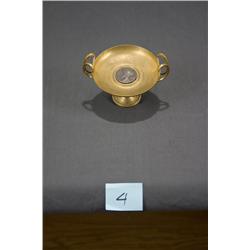 Brass Tazza w/ Greek Cameo 1900's