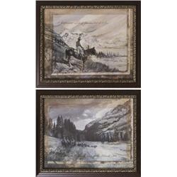 Pr. Of Elegant Framed Colorado Prints A Pr. Of S.