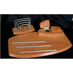 Fine Deco Marble 2 Pc. Desk Set