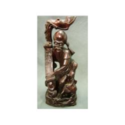 Trade Import Hand Carved Cherrywood Figures
