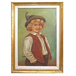 European Child Oil Painting