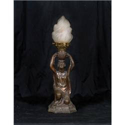 Fine Art Deco Lamp A Fine 1940s