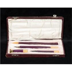 M.M. Monogrammed Desk Set