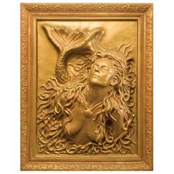 Plaster of Paris Mermaid Wall Art
