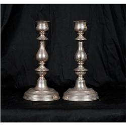 Fine Colonial Revival Sterling Candlesticks