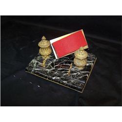 French Marble Ink Stand