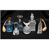 Image 1 : Lot of 6 Assorted Glass Perfume Bottles