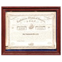 Confederate Money in Frame