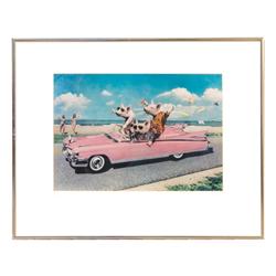 1959 Cadillac Print "Pigs in Pink"