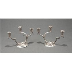 Pr. L . De La Serna Sterling Candlesticks