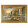Image 1 : Parisian Street Scene Oil Painting Well Executed