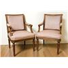 Image 1 : Pr. French Walnut Louis XV Style Armchairs