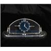 Image 1 : Streamlined Art Deco Glass and Chrome Clock A
