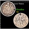 1876 seated liberty dime love token initals, H,K,S Love Token Grades ng