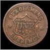 Image 3 : (1863) US Copper Civil War Token FR-202/434a 1c Grades vf++