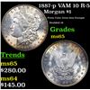 Image 1 : 1887-p Morgan Dollar VAM 10 R-5 $1 Grades GEM Unc