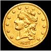 Image 2 : ***Auction highlight*** 1837-p Classic Head Quarter Eagle Gold $2 1/2 Graded au55 By SEGS (fc)