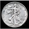 Image 2 : 1934-d Walking Liberty Half Dollar 50c Grades Select AU