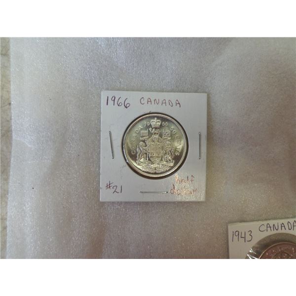 1966 Canada Half Dollar