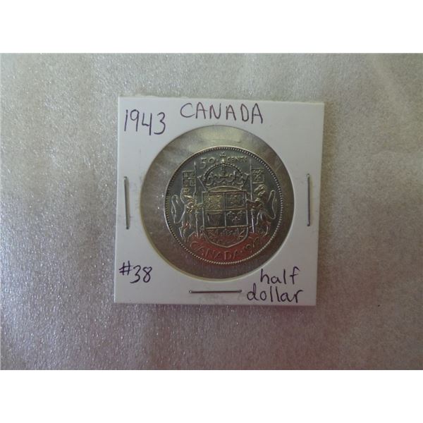 1943 Canada Half Dollar