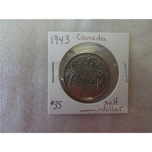 1943 Canada Half Dollar