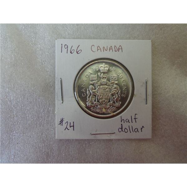1966 Canada Half Dollar