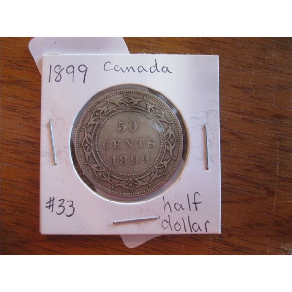 1899 Canada Half Dollar