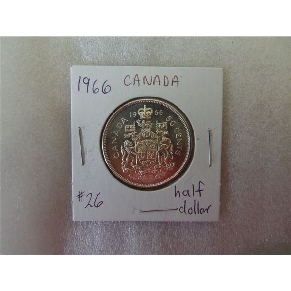 1966 Canada Half Dollar