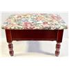 STORAGE FOOT STOOL WITH FABRIC TOP