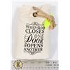 NEW DOOR STOPPER "WHEN GOD CLOSES ONE DOOR HE