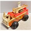Image 1 : 1968 FISHER PRICE WOODEN FIRE ENGINE