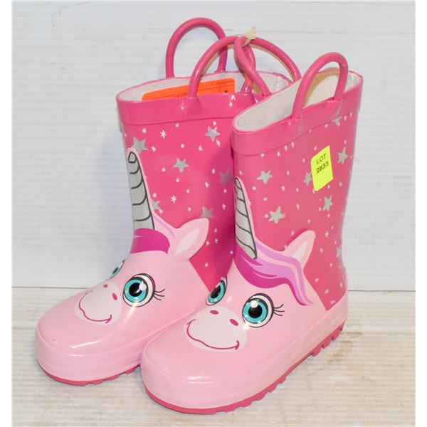 CHILD RUBBER BOOTS SIZE 7