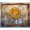 Image 1 : BOX OF VINTAGE CRYSTAL AND GLASS ITEMS