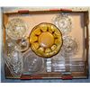 Image 1 : BOX OF VINTAGE CRYSTAL AND GLASS ITEMS