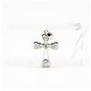 Image 1 : .925 STERLING SILVER W/CUBIC ZIRCONIA CROSS