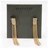 Image 1 : NEW ALL SAINTS GOLD PLATED CZ PAIR OF EARRINGS