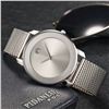 NEW SILVER DIAL BUSINESS CASUAL CLASSIC 44MM WATCH