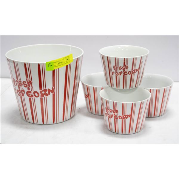 POPCORN CERAMIC TUB & MINI TUB SET