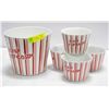 POPCORN CERAMIC TUB & MINI TUB SET