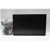 24" DYNEX TV MONITOR + CABLE BOX + CABLES ETC