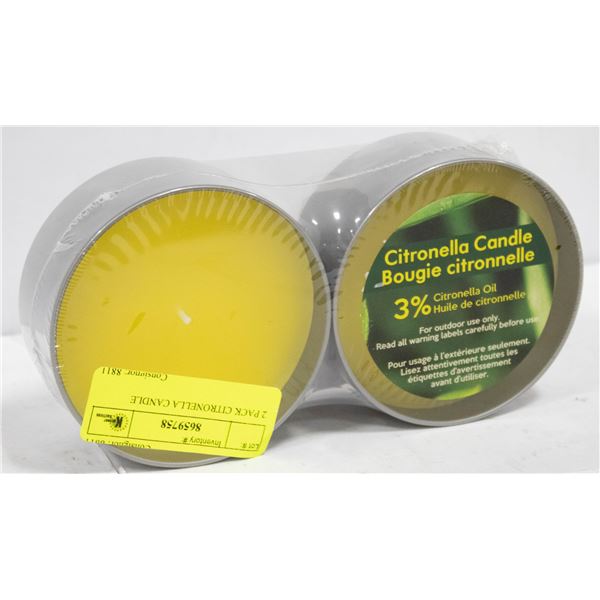 2 PACK CITRONELLA CANDLE