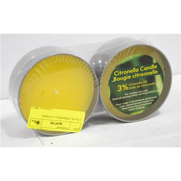 2 PACK CITRONELLA CANDLE