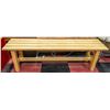 Image 1 : WOODEN BENCH H-17.5" W-13.5" L-59"